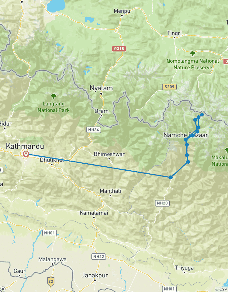 Everest Base Camp Trek mit dem Auto Rundreise