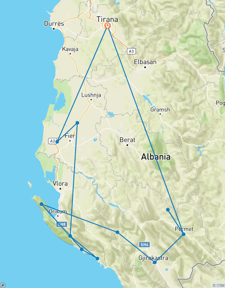 Circuito Aventura 360° en el Sur de Albania - Viaje de 8 días en grupo pequeño