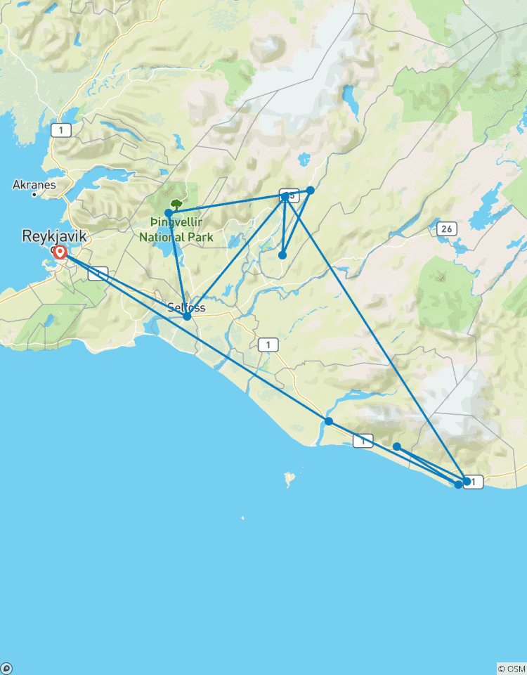 6-Day Reykjavík City Break with Golden Circle Tour