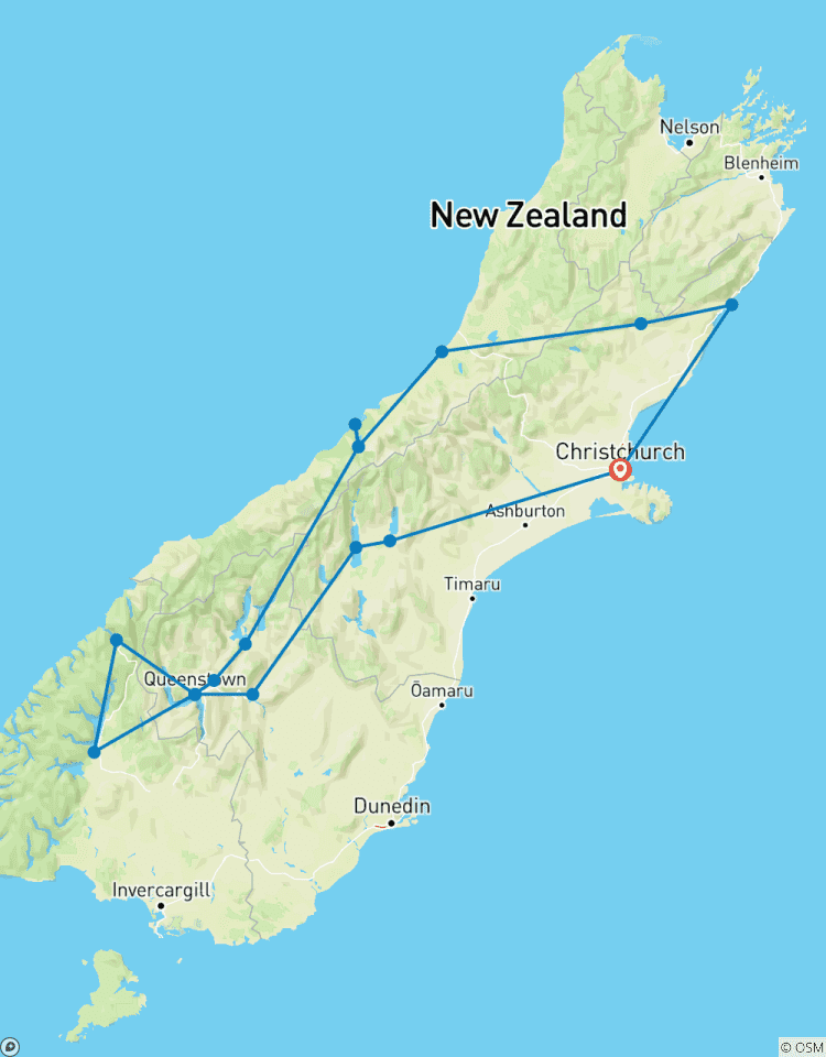 Neuseeland Südinsel: Alpen & Adrenalin Rundreise