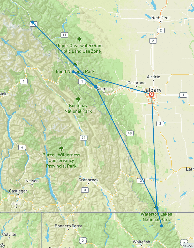 Circuito Rocosas Canadienses y Parque Nacional de los Glaciares (2027)