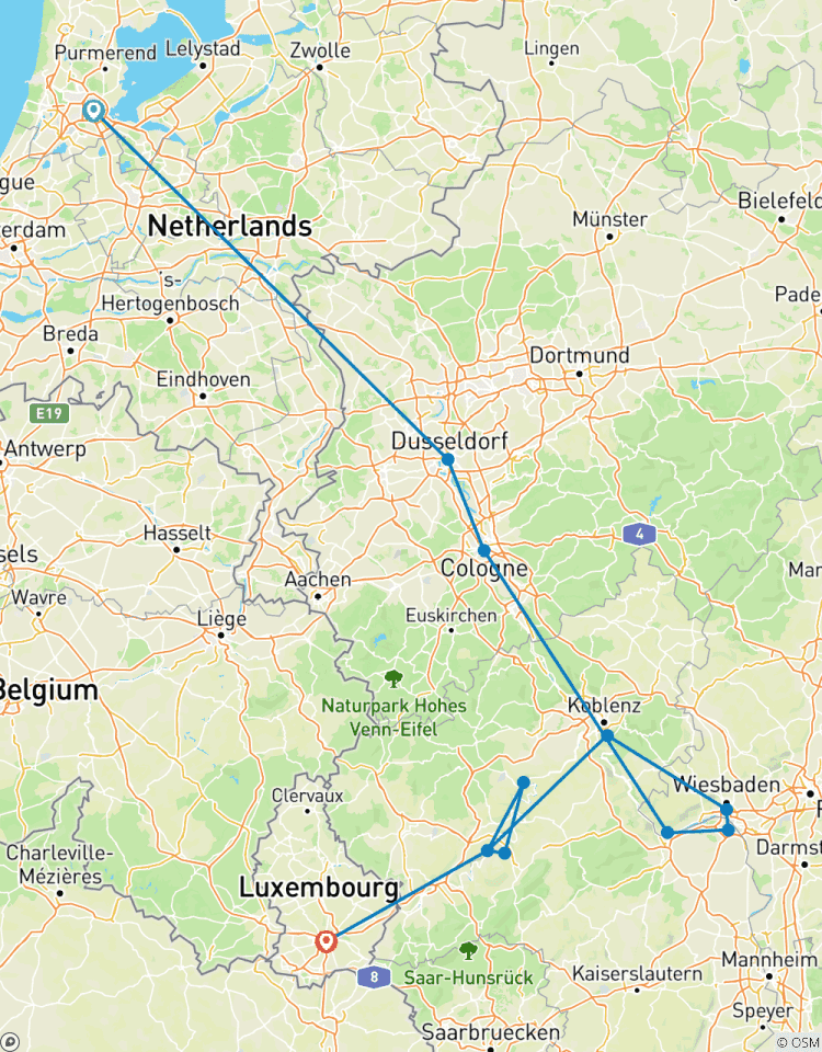 Weinberge von Rhein und Mosel (WeinKreuzfahrt Rundreise