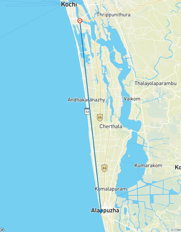 Alleppey Backwaters Tour with Athirapally Waterfalls Tour