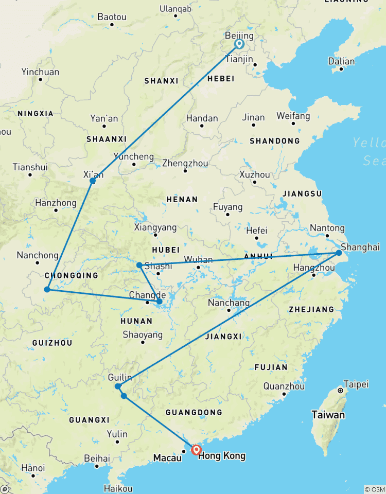 16 Tage China Highlights mit Yangtze (privater Reiseführer & Fahrer)FamilienReise Rundreise
