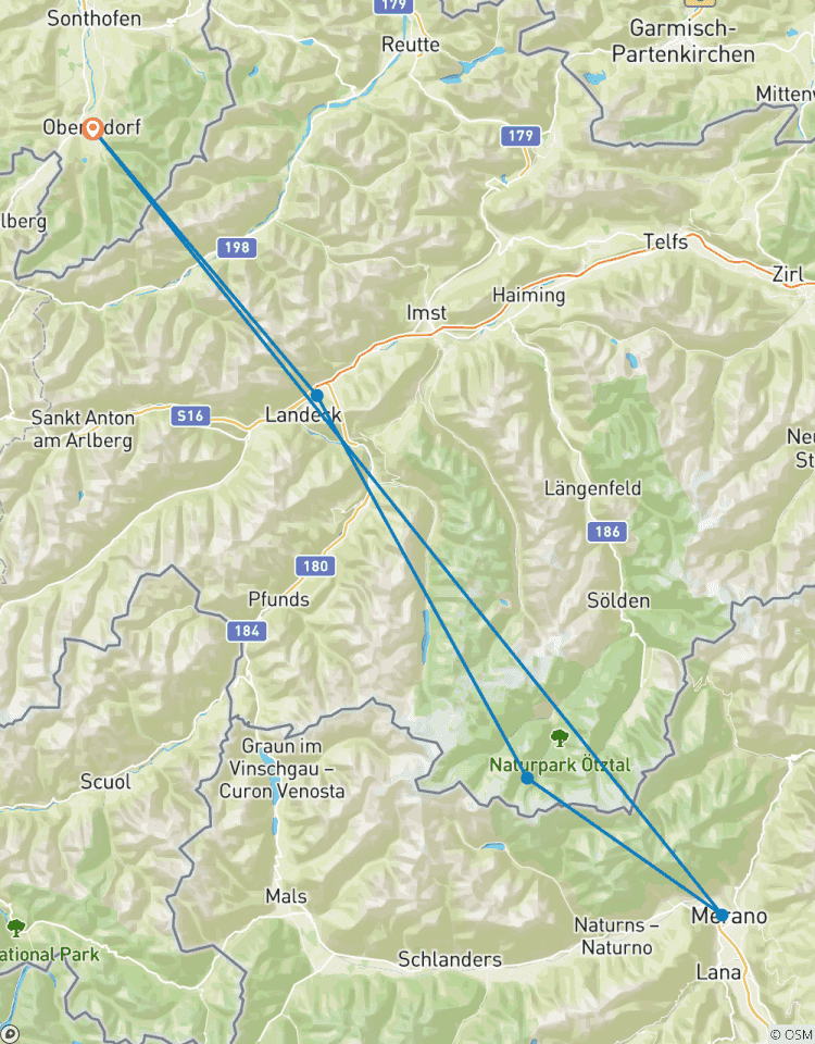 Guided Alpine Crossing on the E5 - The Classic Hut Tour from Oberstdorf to Merano Tour