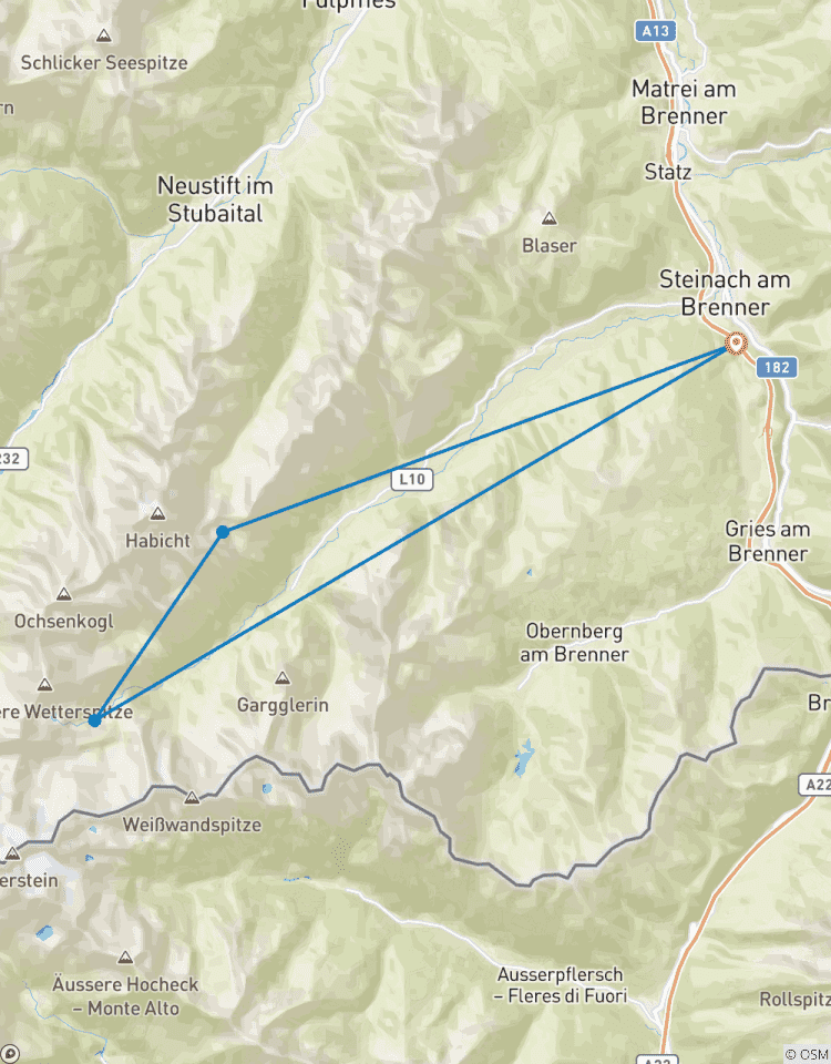 Hiking on the Gschnitztal hut Tour Tour