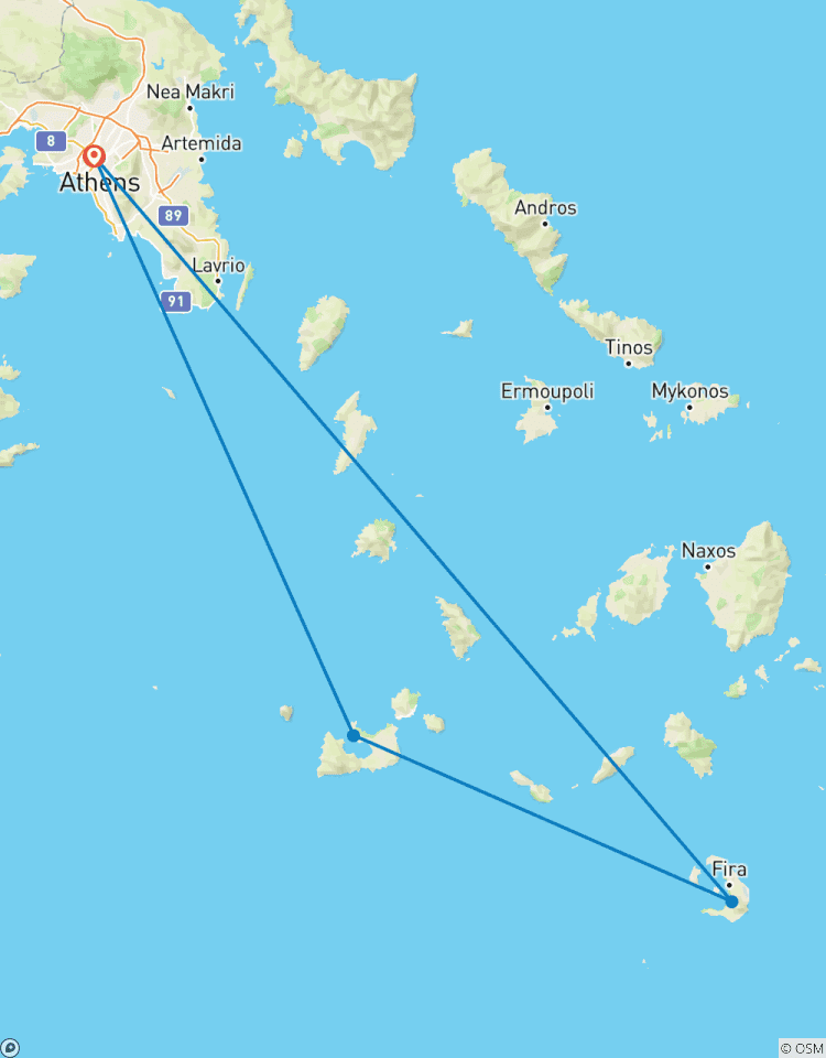 APHRODITE: Athene, Milos en Santorini (+sightseeing in Athene, veerboten en vlucht)-rondreis