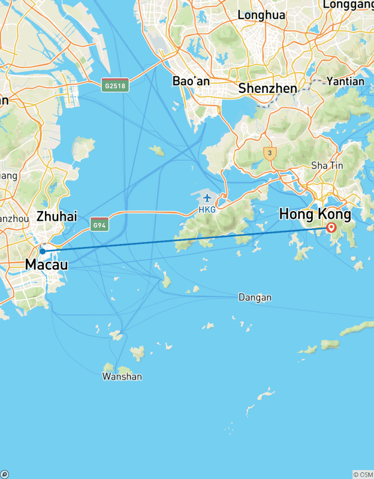 Circuit de 4 jours à Hongkong et Macao circuit