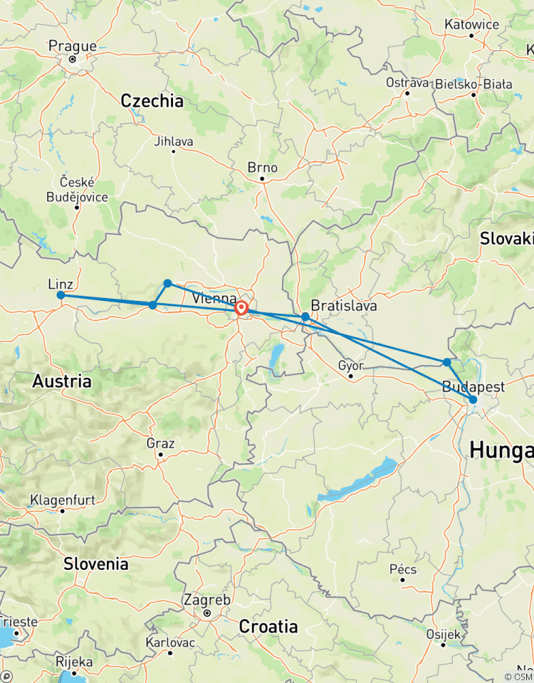 Blue Danube, Vienna - Vienna, MS CruceNova Tour