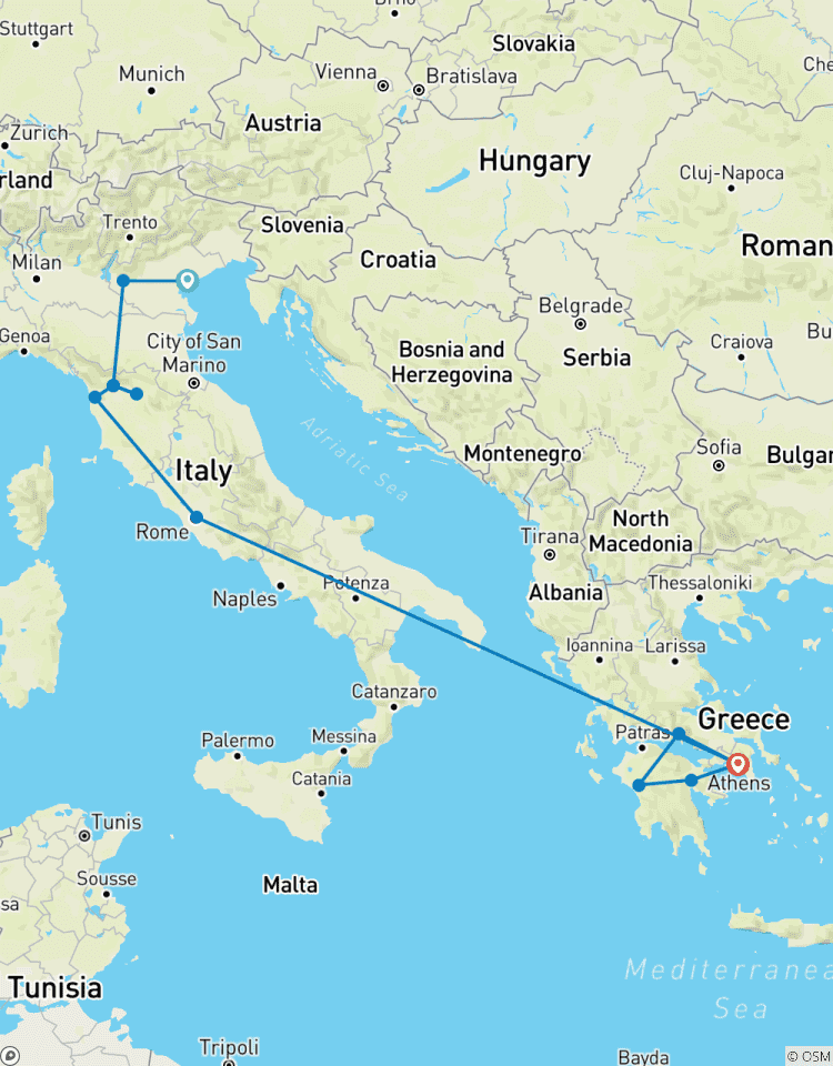 Circuito Lo mejor de Italia y Grecia