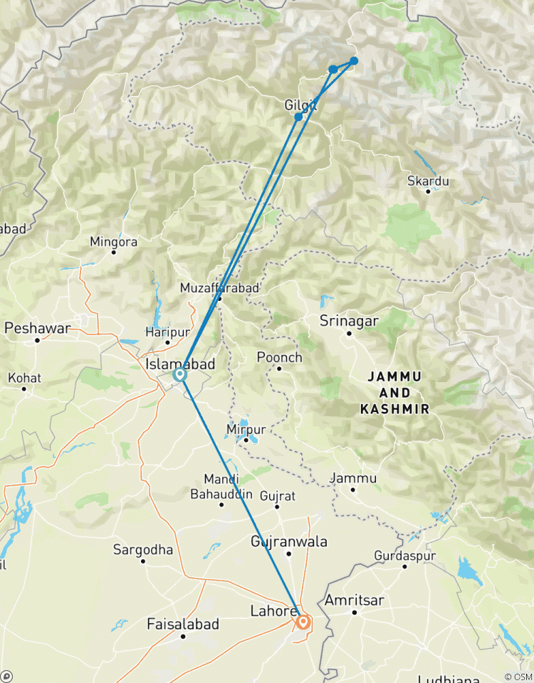 Hunza Tal und Lahore Erkundungs Rundreise