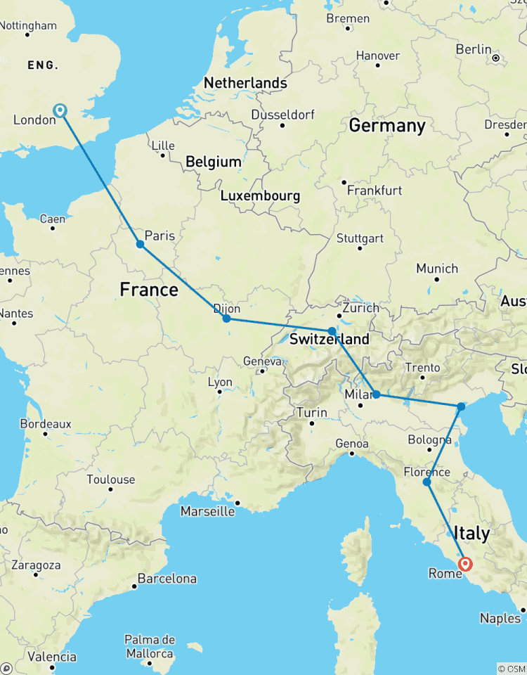 Circuito Lo más destacado de Europa