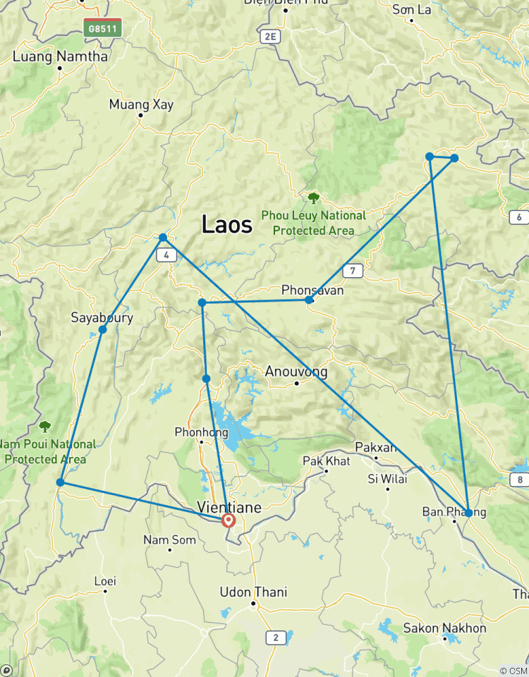 Ungesehenes Nord-Laos Offroad Motorradreise Rundreise
