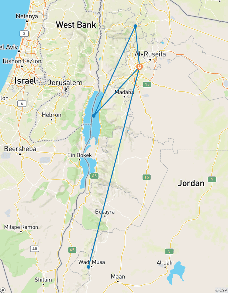 Circuito Excursión Aventura por Jordania 4 Días 3 noches (CT-JHT-007)
