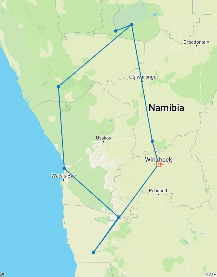 Les incontournables de la Namibie - 7 jours | Auto Tour - Camping circuit