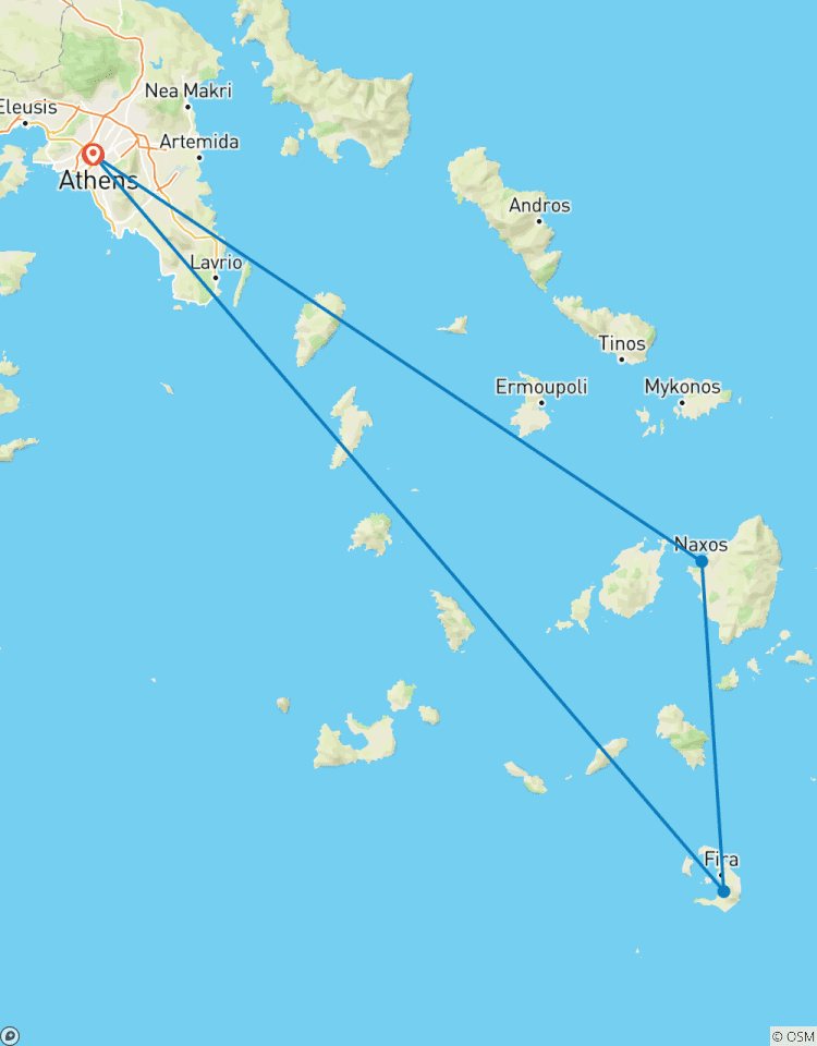 IREMIA | Athens, Naxos and Santorini (+sightseeing in Athens, ferries and flight) Tour
