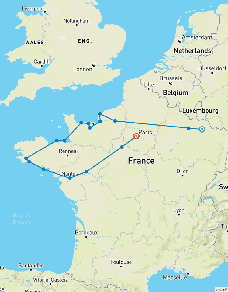 Durch die Normandie & Bretagne Rundreise