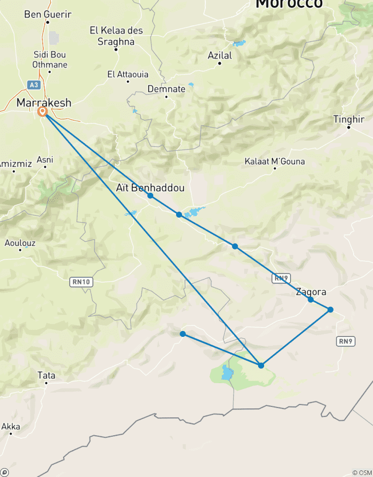5-daagse privé-woestijntour van Marrakech naar Erg Chigaga (Marokko Tours)-rondreis
