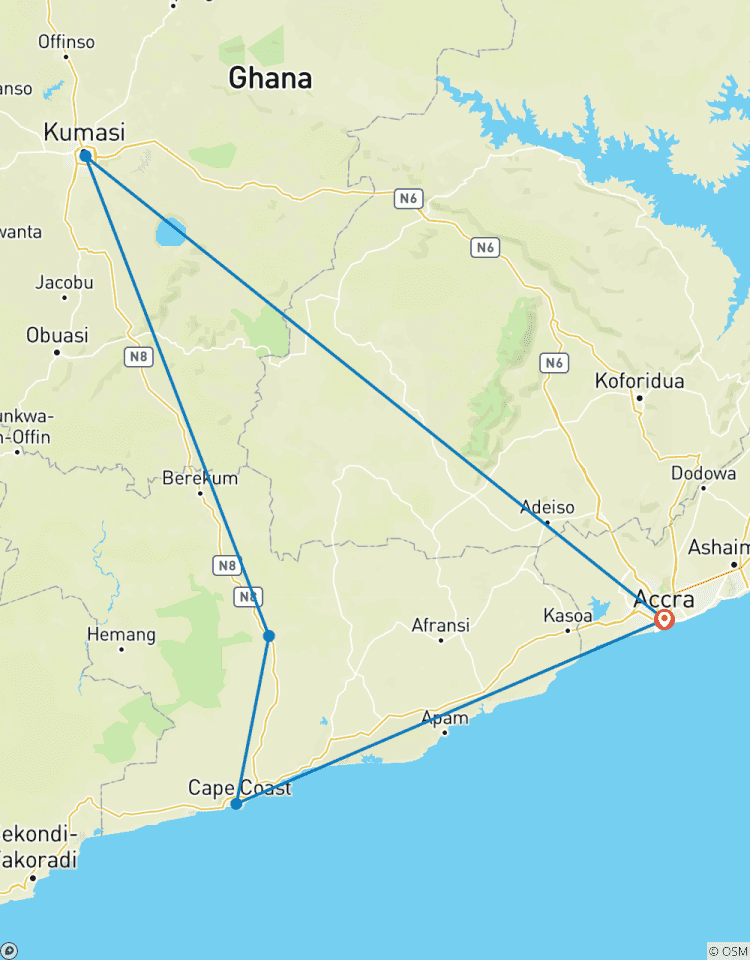 10 Tage im Herzen von Ghana: Kultur, Natur und abenteuer Rundreise