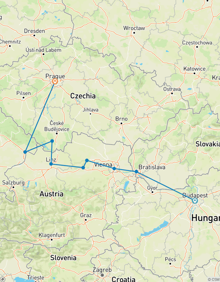 Danube Explorer & Prague (9 destinations) Tour