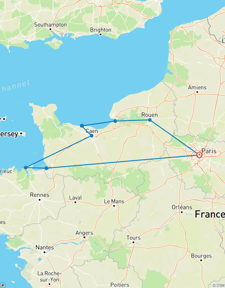 Circuito Playas del Día D de Normandía, Saint-Malo y Monte Saint-Michel: Excursión guiada de 2 días desde París con recogida en el hotel