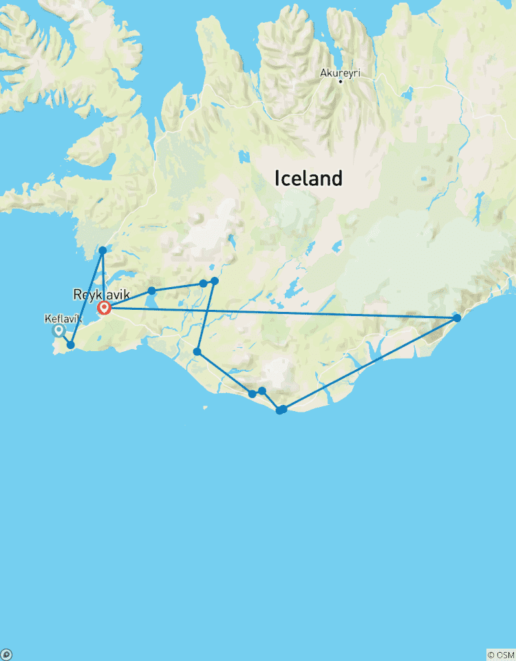 Reykjavik, Golden Circle und Südisland Privatreise 6 Tage Rundreise