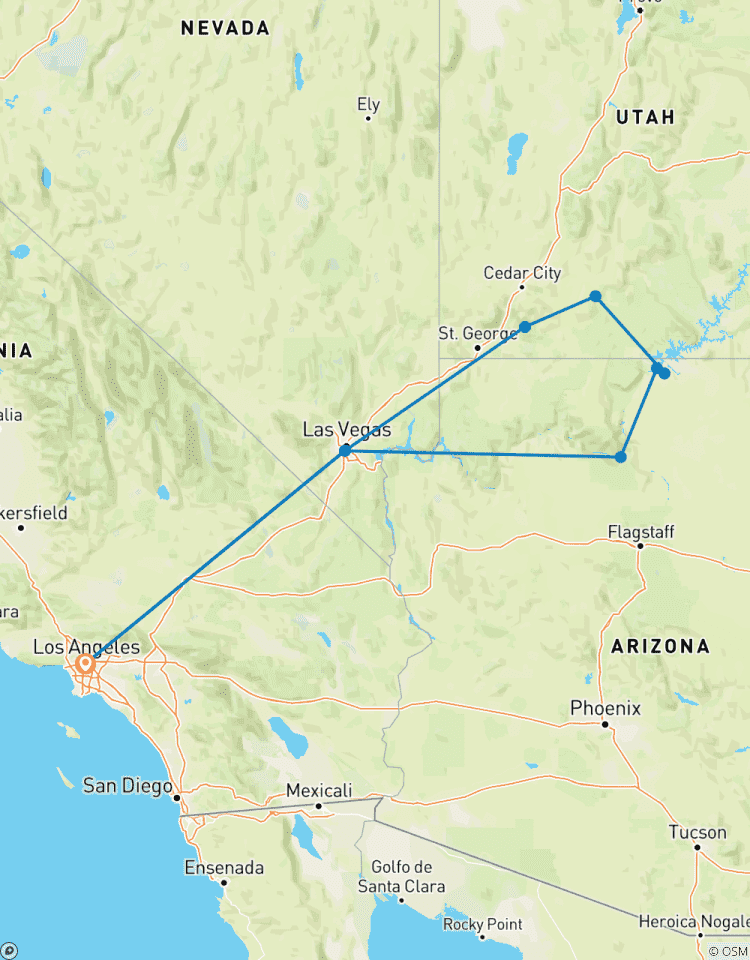 Circuito Desiertos del Oeste 4D/3N (Desde Los Ángeles)