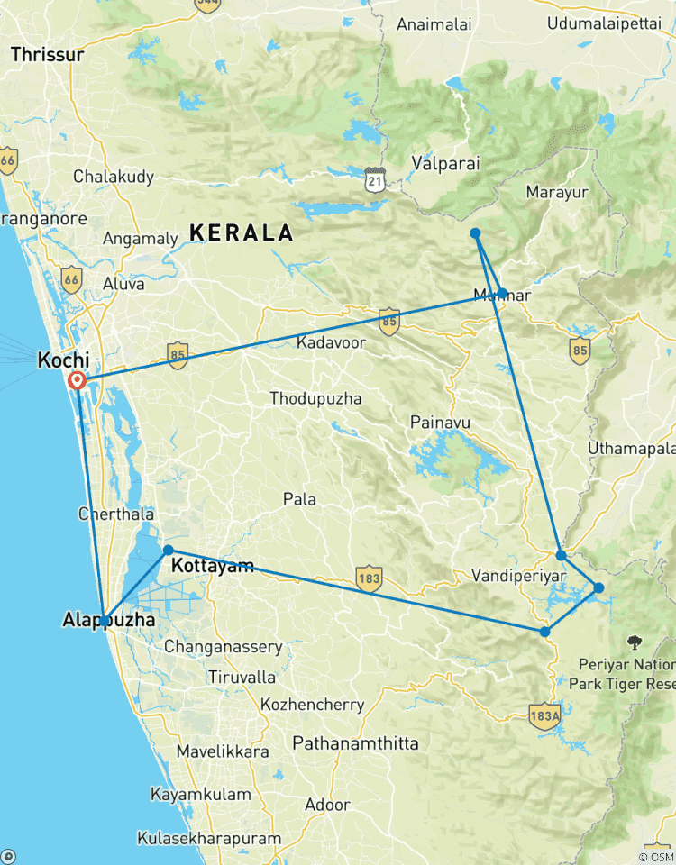 Enchanting Southern India Tour from Kochi (Cochin) Tour