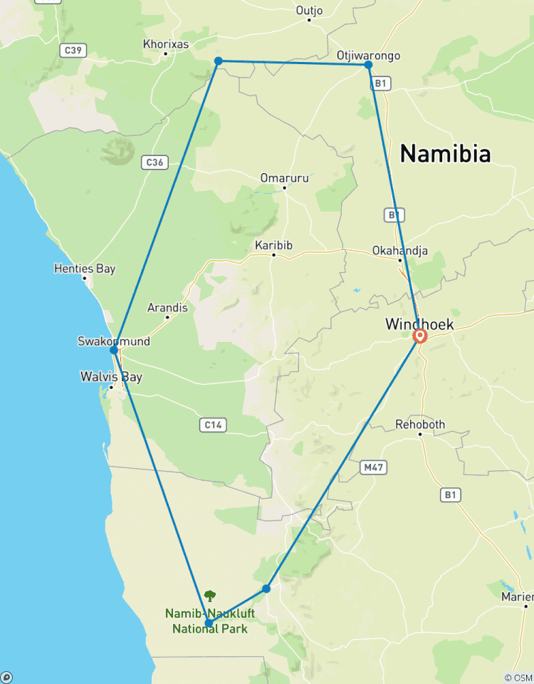 Namibia Entdeckungstour (sudliche Richtung) Rundreise