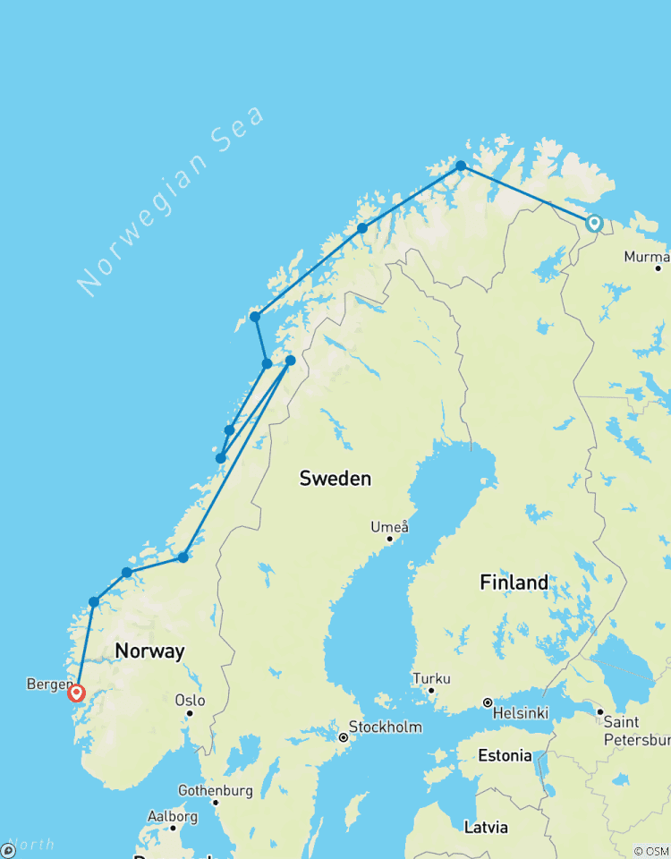 Havila Voyages Kirkenes-Bergen (12 Destinationen) Rundreise