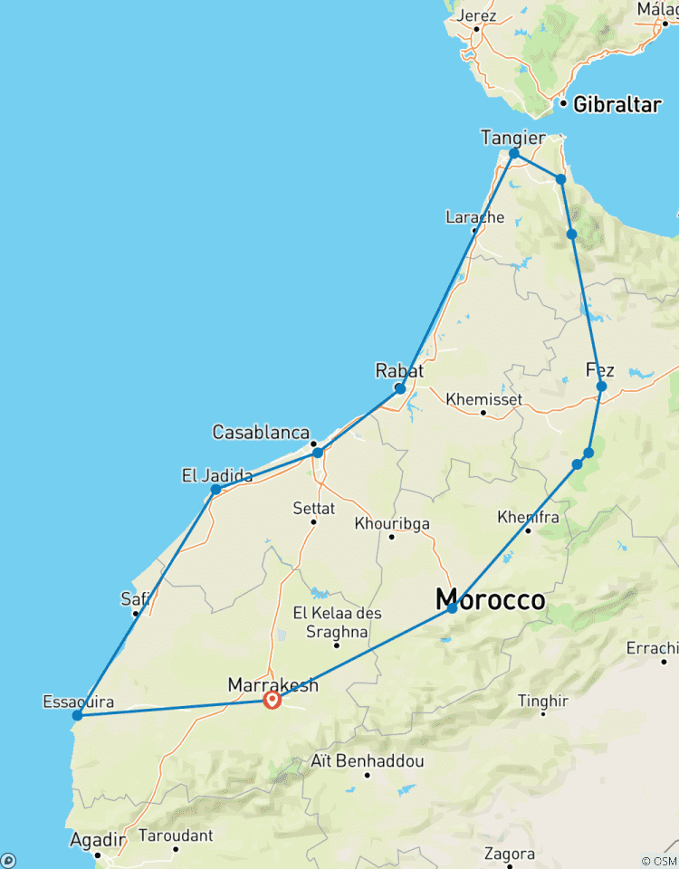 Points forts du Maroc circuit
