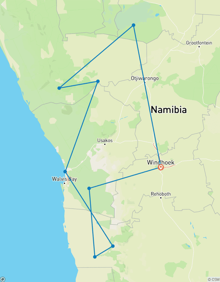 Namibië rijk aan contrast-rondreis