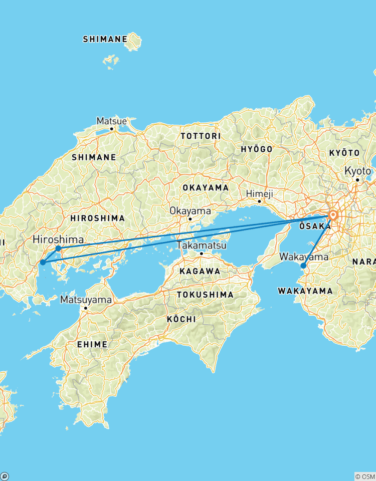 Circuito Instantánea de Osaka Hiroshima 6 Días - One Life Adventures
