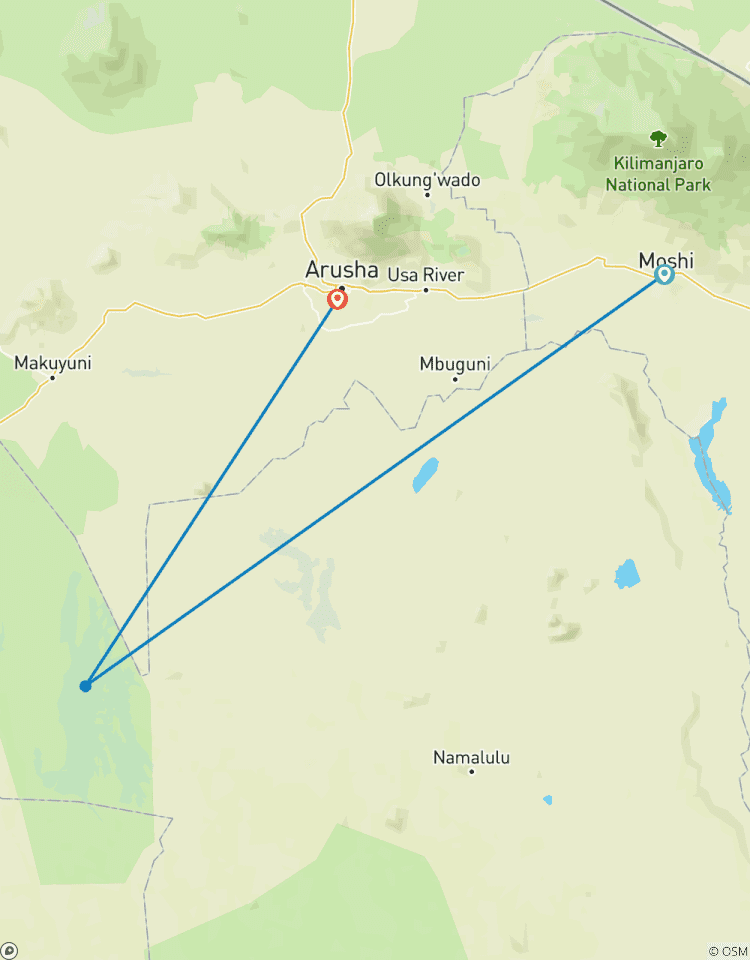Circuito Safari de 1 día por el Parque Nacional de Tarangire - Kilimanjaro