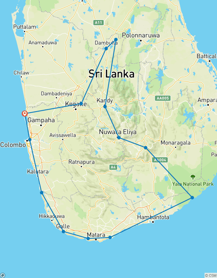 Dream of Sri Lanka Beauty Private Tour - Select Your Hotels Class Tour