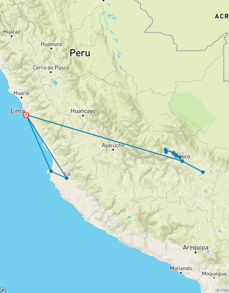 Explore INCA Adventures - (Lima and Cusco) with Domestic Flights Tour