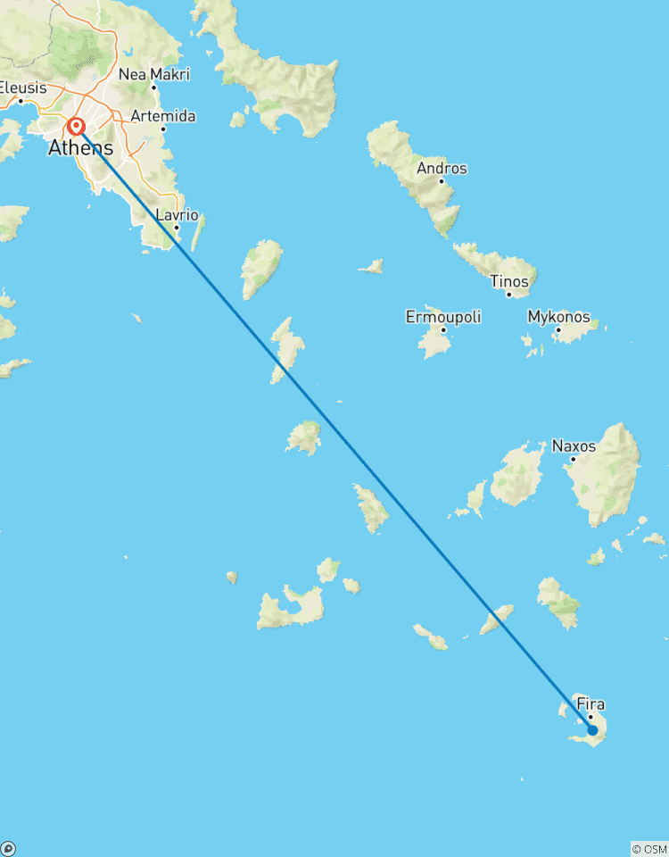 MINI SANTORINI D\'ATHENES (+transferts & ferry/vol) circuit