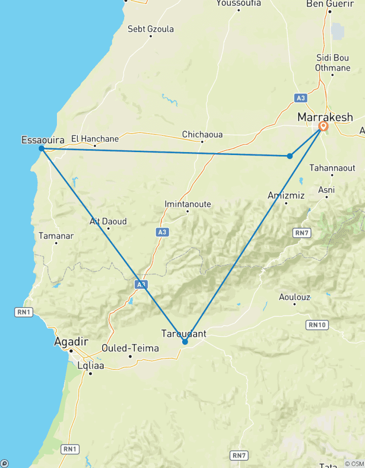 Marrakesch, Agafay & Küste 5 Tage Rundreise