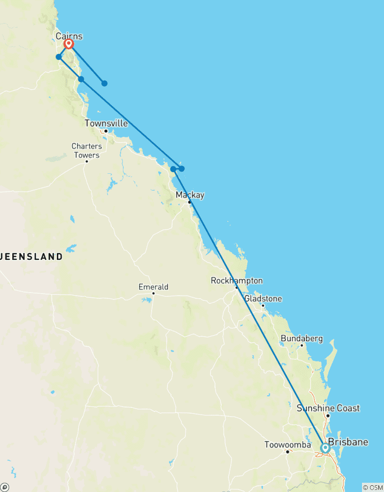 Brisbane to Cairns - 7 Day Boutique Tour Tour
