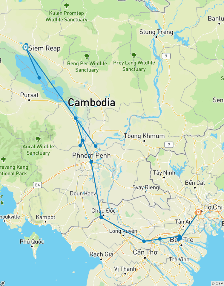 Circuito El Mekong de otra manera - Entre la aventura y los lugares imprescindibles (crucero puerto a puerto) (36 destinations)