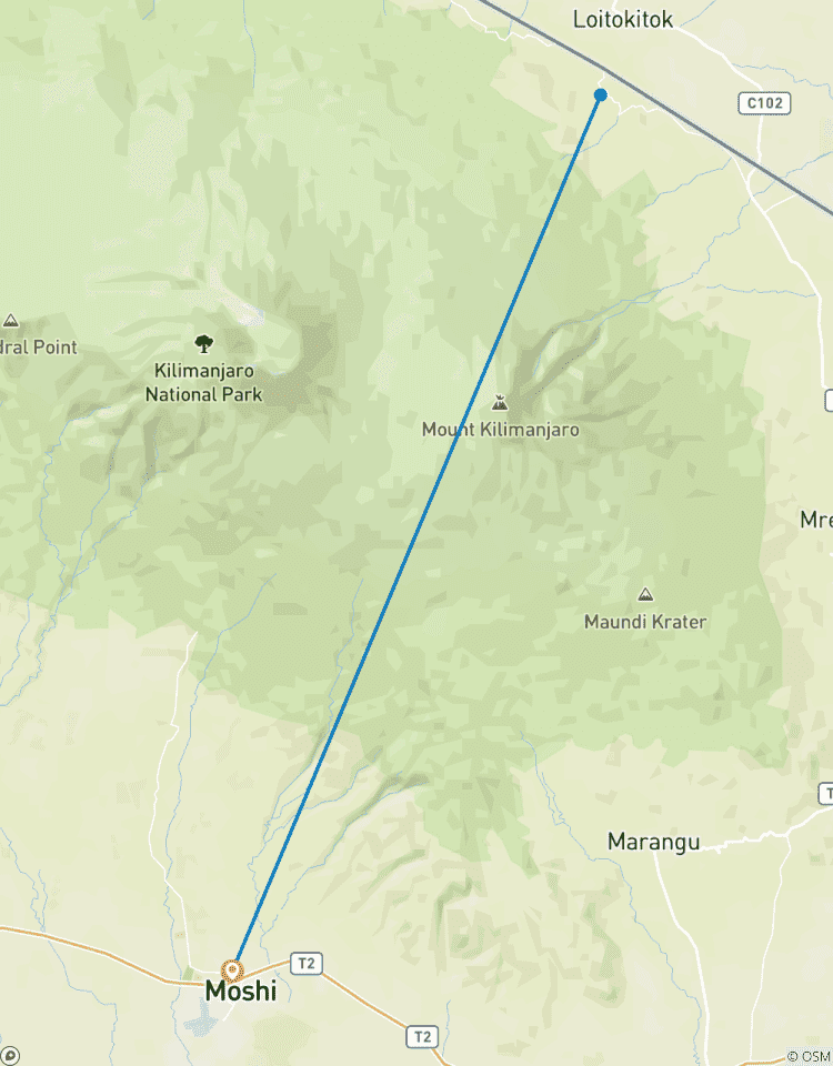 Circuito Excursión económica de 1 día al Kilimanjaro: Experiencia en la Ruta Rongai