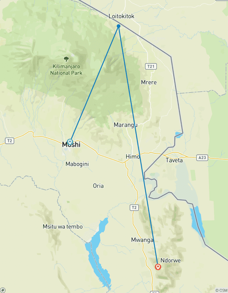 Circuito Gran Kilimanjaro: 1 Día Ruta Rongai