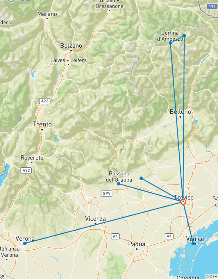 Pleins feux sur l\'Italie du Nord avec Venise, Vérone et les Dolomites (2026) circuit
