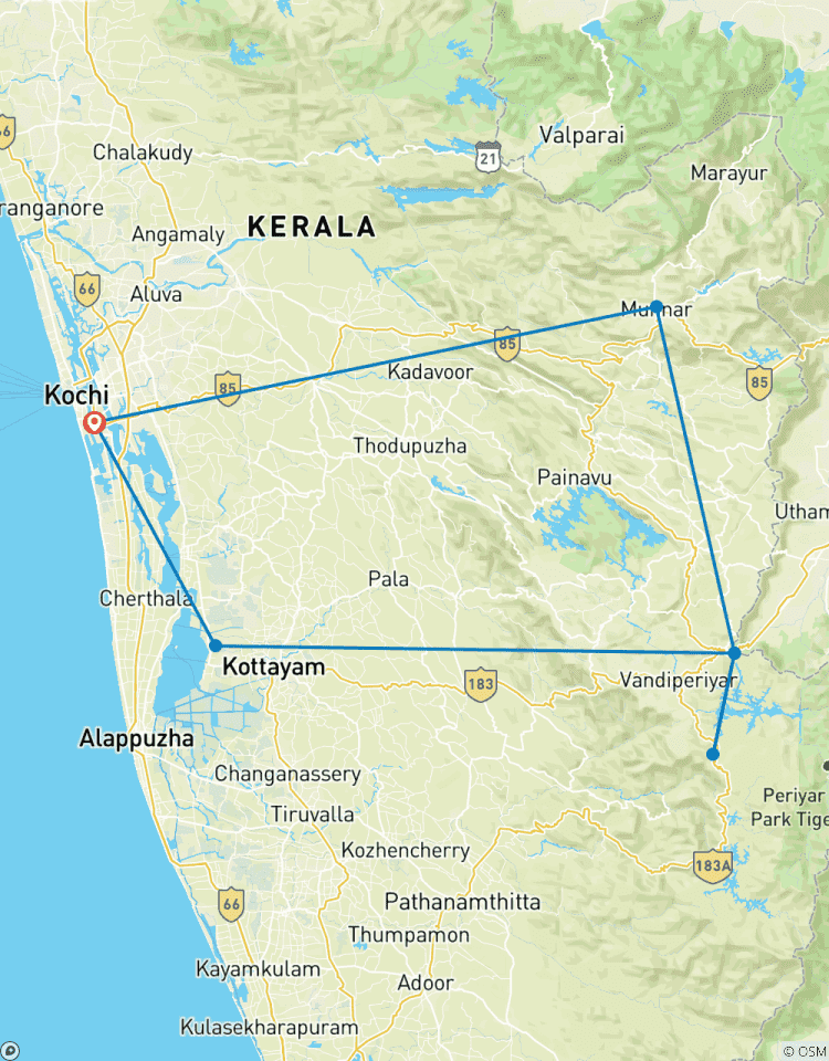 Kerala Monsoon Magic with 4 Star Hotels Tour