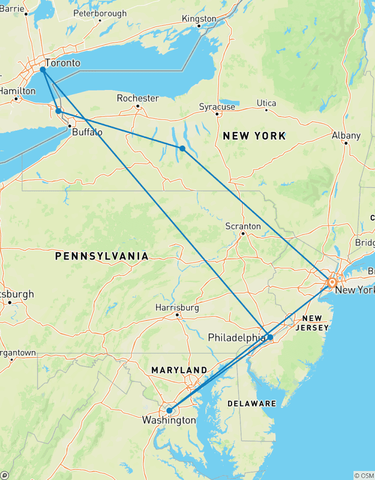 Höhepunkte des Nordostens der USA 5 Tage Rundreise