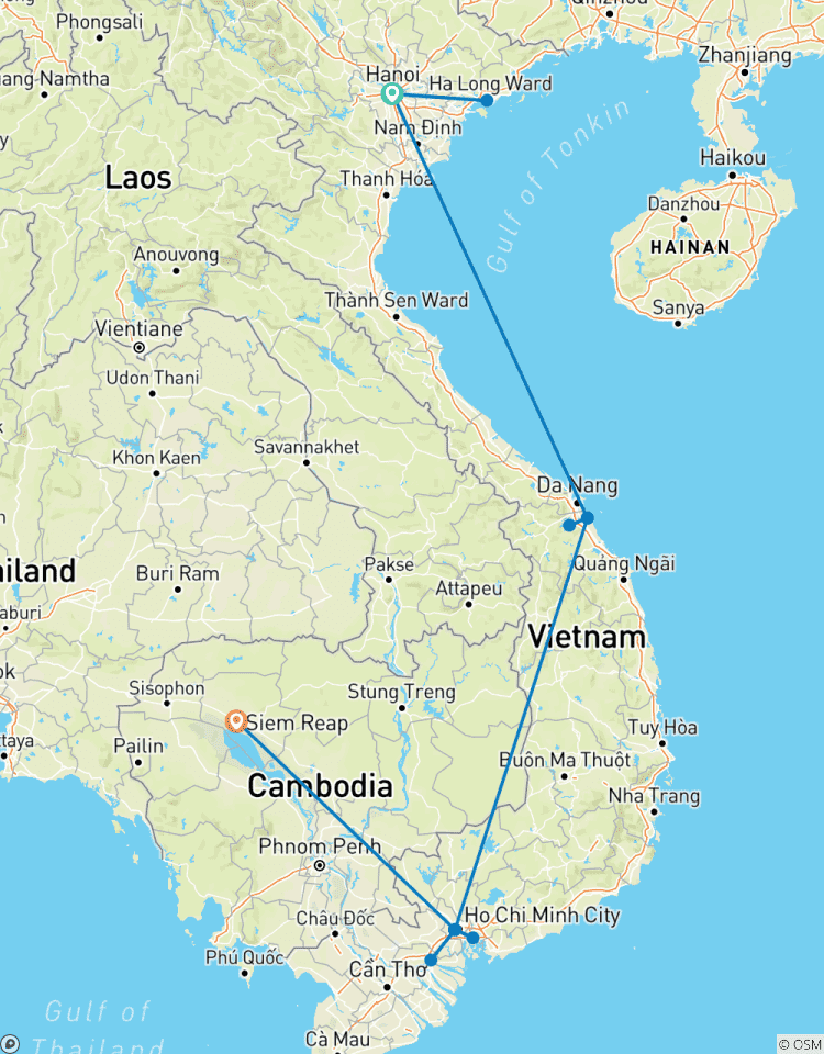 12 jours Vietnam, Cambodge - Super économie - Départ tous les jours de Hanoi circuit
