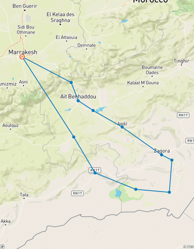 Marrakesch & Sahara-Wüste 3 Tage Rundreise