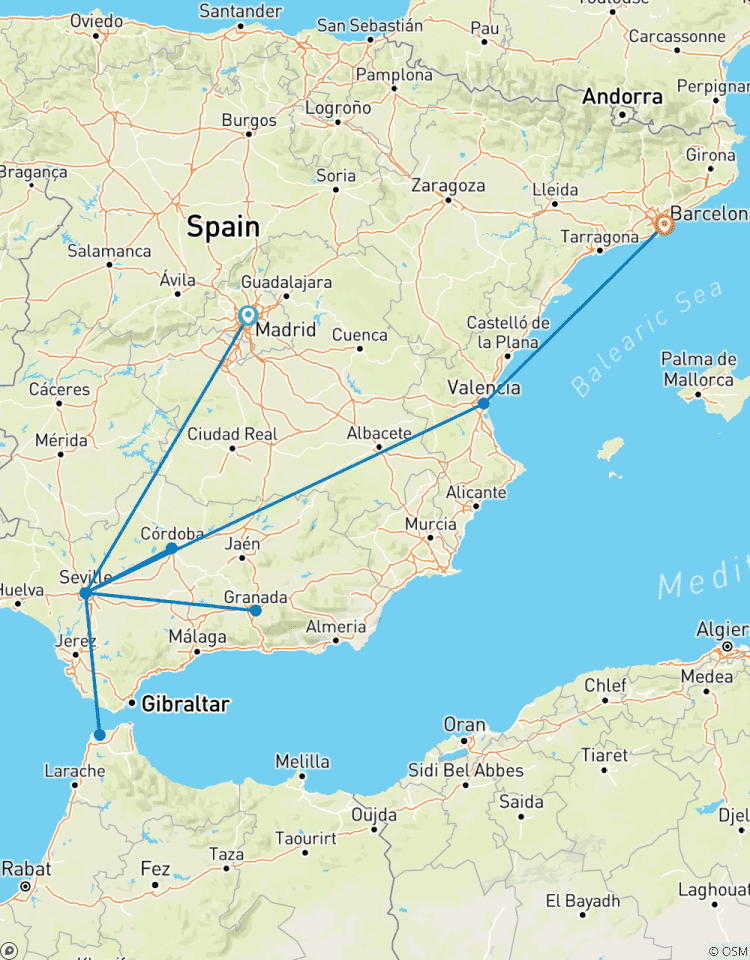 Circuito El Gran Circuito de España: 12 días de delicias