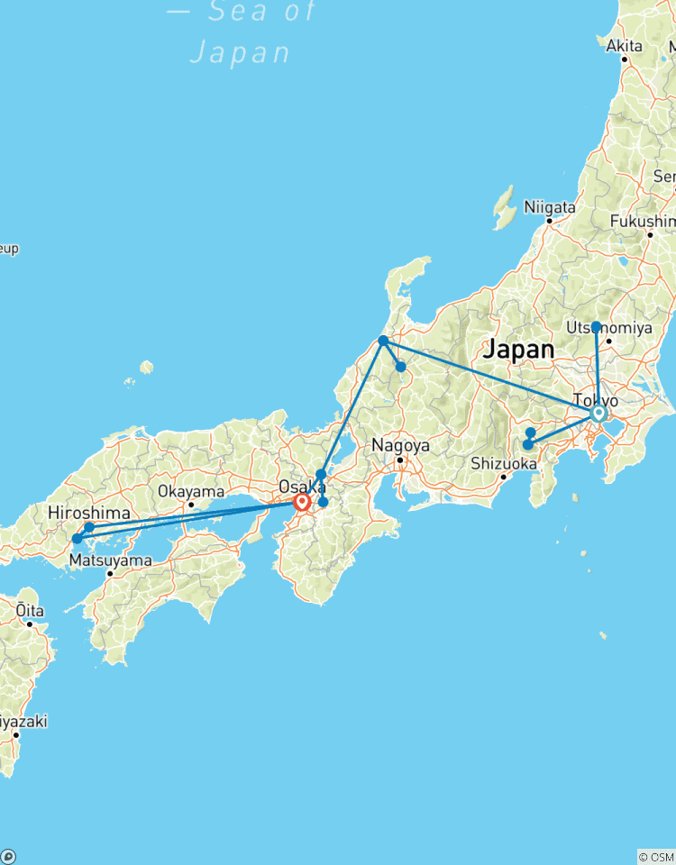 Le meilleur du Japon - 14 jours - Circuit de la Route d\'Or circuit