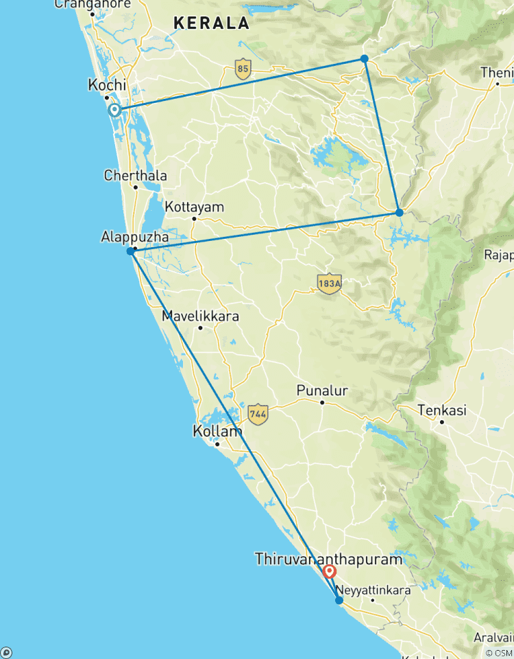 7 Days Private Kerala Tour from Cochin Tour